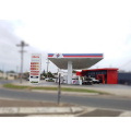 New design prefabricated steel structure space frame gas station service station canopy